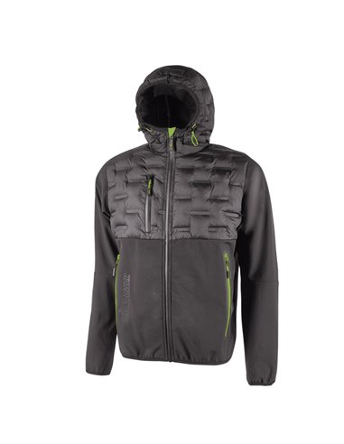 Giacca ibrida idrorepellente Spock taglia L grigio verde U-Power FU213AG-L U-Power GIACCHE-GILET-GIUBBINI