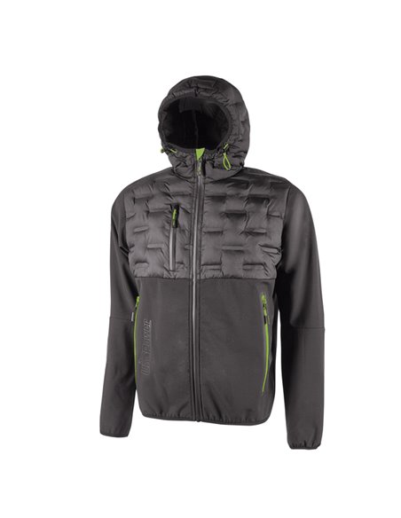 Giacca ibrida idrorepellente Spock taglia L grigio verde U-Power FU213AG-L U-Power GIACCHE-GILET-GIUBBINI