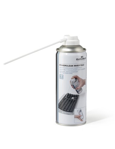 Aria compressa capovolgibile per PC, tasteiere e stampanti 200ml Durable 5797-19 DURABLE SALVIETTE-KIT PER PULIZIA E ARIA