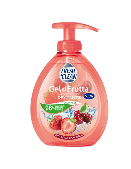 Sapone liquido FreshClean gel fragola e ciliegia 300ml 7-1196 Fresh&Clean SAPONI E PASTE LAVAMANI