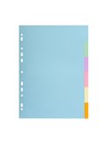 SEPARATORE Pastel A4 6 tasti in CARTONCINO 170gr 1606E Forever Exacompta 1606E
