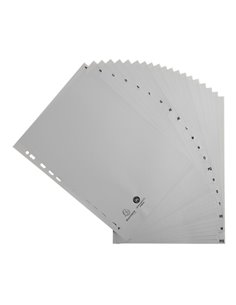 Intercalare Alfabetico in PP riciclato A-Z grigio A4 Exacompta 1720E EXACOMPTA DIVISORI-SEPARATORI CON TASTI STAMPATI 2