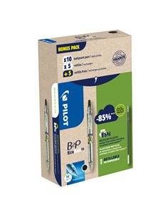 Bonuspack 10 penne +10 refill B2P Ecoball punta 1.0mm nero Pilot 000032 PILOT A SCATTO