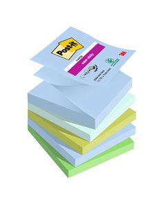 Cf. 5pz blocco 90foglietti Post-it® Super Sticky Z-Notes 76x76mm R330-5SS-OAS 7100258791