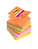 Cf. 5pz blocco 90foglietti Post-it® Super Sticky Z-Notes 76x76mm R330-5SS-BOOS 7100258789