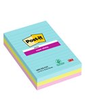 Cf. 3pz blocco 90fg. Post-it® Super Sticky RIGHE 101x152mm 4690-SS3COS Cosmic 7100234251