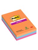 Cf. 3pz blocco 90fg. Post-it® Super Sticky RIGHE 101x152mm 4690-3SS-BOOS Boost 7100234212