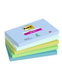 Cf. 5pz blocco 90fg. Post-it® Super Sticky 76x127mm 655-5SS- OAS Oasis 7100258790