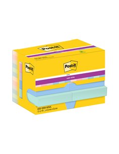 Cf. 12pz blocco 90fg. Post-it® Super Sticky 47,6x47,6mm 622-12SS-SOUL Soulful 7100290159 POST-IT BLOCCHI ADESIVI-DISPENSER 2