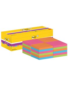 VALUE PACK 21+3 BLOCCO 90fg Post-it® Super Sticky colori assortiti 76x76mm 7100234515