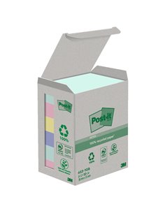 Cf. 6pz blocco 100fg. Post-it® Notes Green 38x51mm 653-1GB NATURAL 7100259445