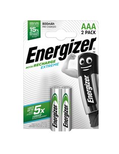 Blister 2 pile ricaricabili AAA - Energizer Extreme E300849300
