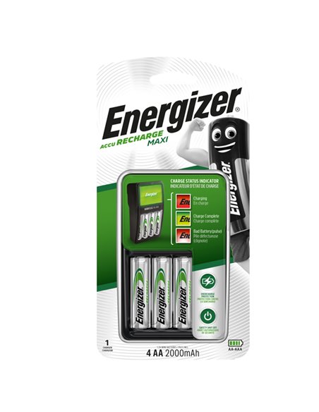 Caricabatteria Maxi 4AA- Energizer Power Plus E300809600 Energizer CARICA BATTERIE