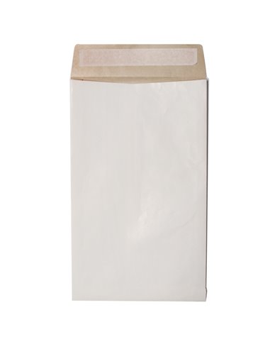 100 Sacchetti bianchi antistrappo Secursac 25x35x4cm A4 130gr 0966 BLASETTI BUSTE ANTISTRAPPO