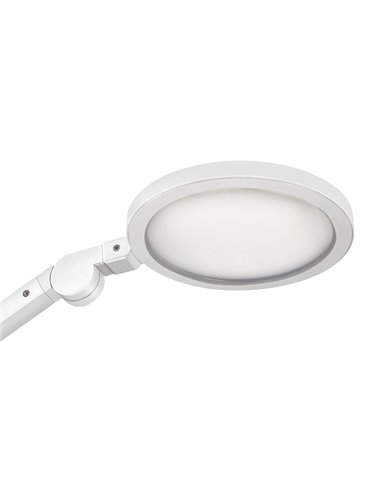 Lampada a led Giant bianco con base in legno 2003505301