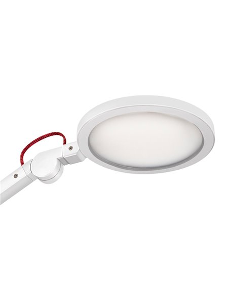 Lampada a led Giant bianco con base in legno 2003505301