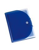 Portadocumenti a soffietto in PP blu A4 13 tasche Plastidea 7041BL