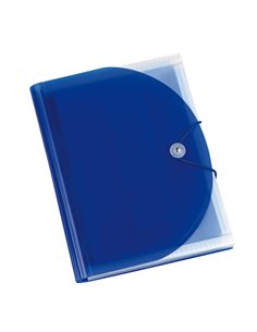 Portadocumenti a soffietto in PP blu A4 13 tasche Plastidea 7041BL ITERNET CARTELLE A SOFFIETTO