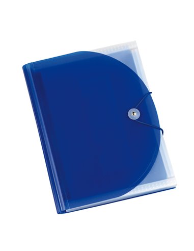 Portadocumenti a soffietto in PP blu A4 13 tasche Plastidea 7041BL ITERNET CARTELLE A SOFFIETTO