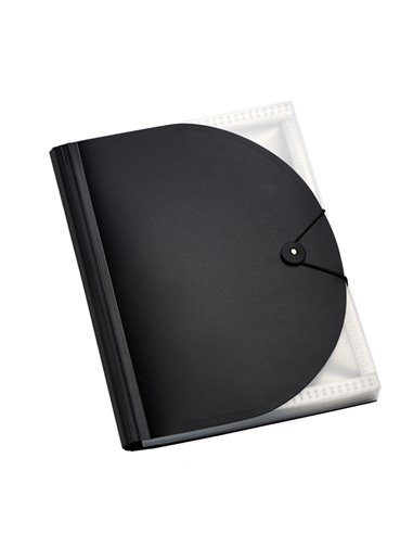 Portadocumenti a soffietto in PP nero A4 13 tasche Plastidea 7041NE ITERNET CARTELLE A SOFFIETTO