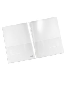 Conf 5 cartellina doppia tasca PP trasparente Plastidea 7010TR ITERNET CARTELLINE CON TASCHE