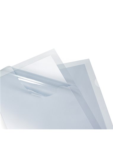 25 Cartelline a L in PP trasparente alto spessore 22x30cm Poli T Plus Sei rota 662320