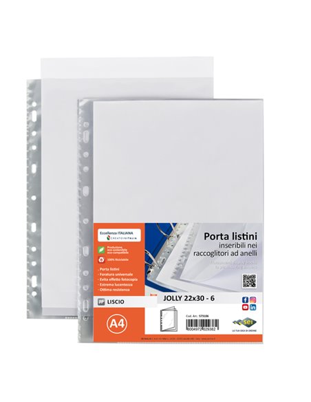Portalistini Jolly 6 fogli sei rota 573106 SEI ROTA PORTALISTINI A FASCICOLI MOBILI