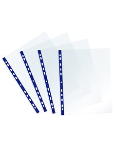 25 Buste forate c/ banda blu Sprint 22X30cm Favorit 400159686 FAVORIT BUSTE A PERFORAZIONE UNIVERSALE