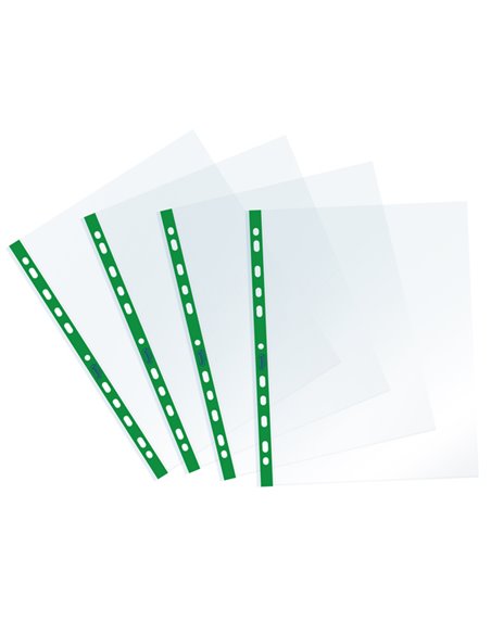 25 Buste forate c/ banda verde Sprint 22X30cm Favorit 400159689