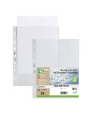 Conf 25 Buste forate in PP riciclato buccia medium 15X21cm GEA 100 Sei rota 701510