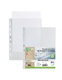 Conf 50 Buste forate in PP riciclato buccia pesante 22x30cm GEA 150 Sei rota 702216
