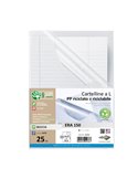 Conf 25 cartelline a L in PP riciclato buccia A4 ERA 150 Sei rota 662401