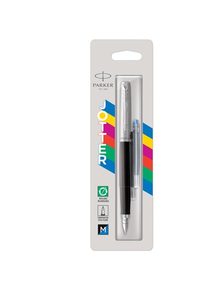 Penna stilo Jotter Original punta M fusto nero Parker 2096430