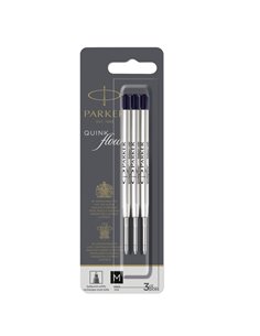 Blister 3 refill sfera Quinkflow medio nero Parker 2119151