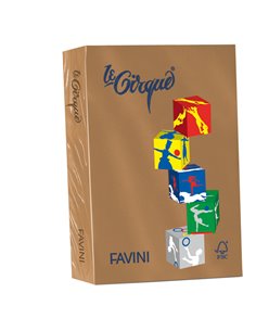 Carta LECIRQUE A4 80gr 500fg cuoio 300 FAVINI A71Z504 FAVINI COLORATA