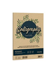 Carta Calligraphy Nature REMAKE A4 50fg 250gr spiaggia FAVINI A69R564 FAVINI CARTE EVENTI-INVITI