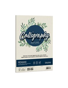 Carta Calligraphy Nature REMAKE A4 50fg 120gr perla FAVINI A690664 FAVINI CARTE EVENTI-INVITI