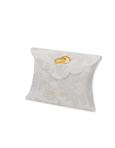 25 scatoline portaconfetti 10x8x3cm Sposi Big Party 81681