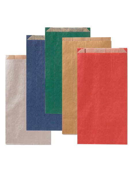100 sacchetti a soffietto 8x16+2,5cm colori scuri assortiti Rex Sadoch MLCO2DAR REX SADOCH SHOPPERS E SACCHETTI REGALO