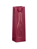 Shopper portabottglie c/manici in corda 12x37x9cm rosso Rex Sadoch SDN12ROSSO