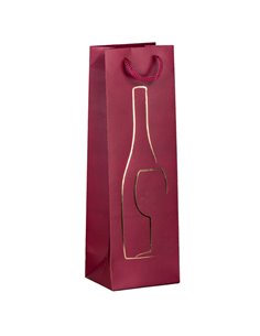 Shopper portabottglie c/manici in corda 12x37x9cm rosso Rex Sadoch SDN12ROSSO REX SADOCH SHOPPERS E SACCHETTI REGALO