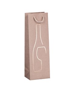 Shopper portabottglie c/manici in corda 12x37x9cm avorio Rex Sadoch SDN12AVORIO REX SADOCH SHOPPERS E SACCHETTI REGALO