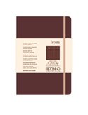 Taccuino c/elast. Ispira cop. fless. f.to A5 96fg. puntinato marrone Fabriano 19614807