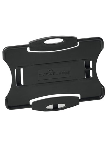 10 portabadge Eco per 1 tessera 57x87mm nero Durable 8988-01 DURABLE PORTABADGE E ACCESSORI