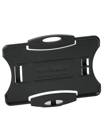 10 portabadge Eco per 1 tessera 57x87mm nero Durable 8988-01 DURABLE PORTABADGE E ACCESSORI