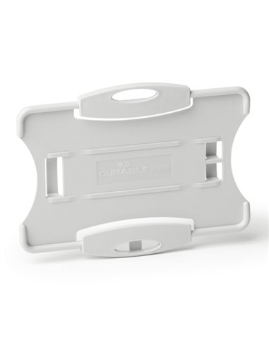 10 portabadge Eco per 1 tessera 57x87mm grigio Durable 8988-10 DURABLE PORTABADGE E ACCESSORI