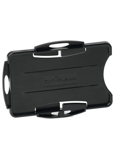 10 portabadge Eco per 2 tessere 57x87mm nero Durable 8989-01 DURABLE PORTABADGE E ACCESSORI
