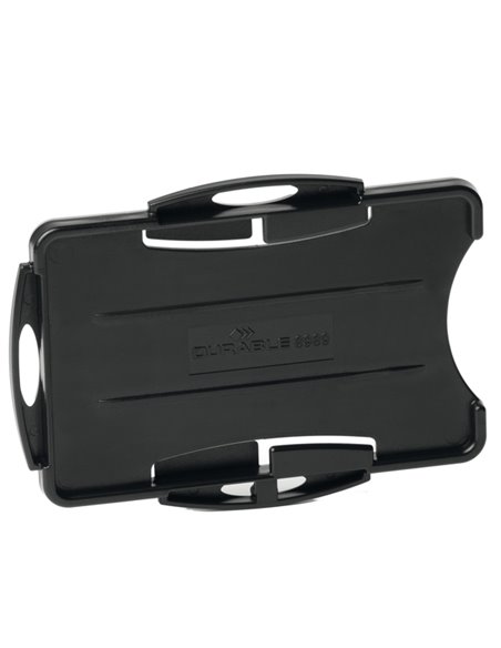 10 portabadge Eco per 2 tessere 57x87mm nero Durable 8989-01 DURABLE PORTABADGE E ACCESSORI