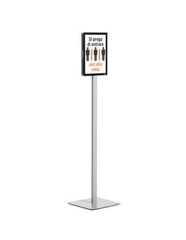 Espositore da pavimento Info Stand Basic A4 5012-57 DURABLE CORNICI AUTOPORTANTI