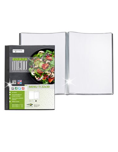 PORTA MENU TI 2 buste - personalizzabile 22x30cm Sei Rota 56700210